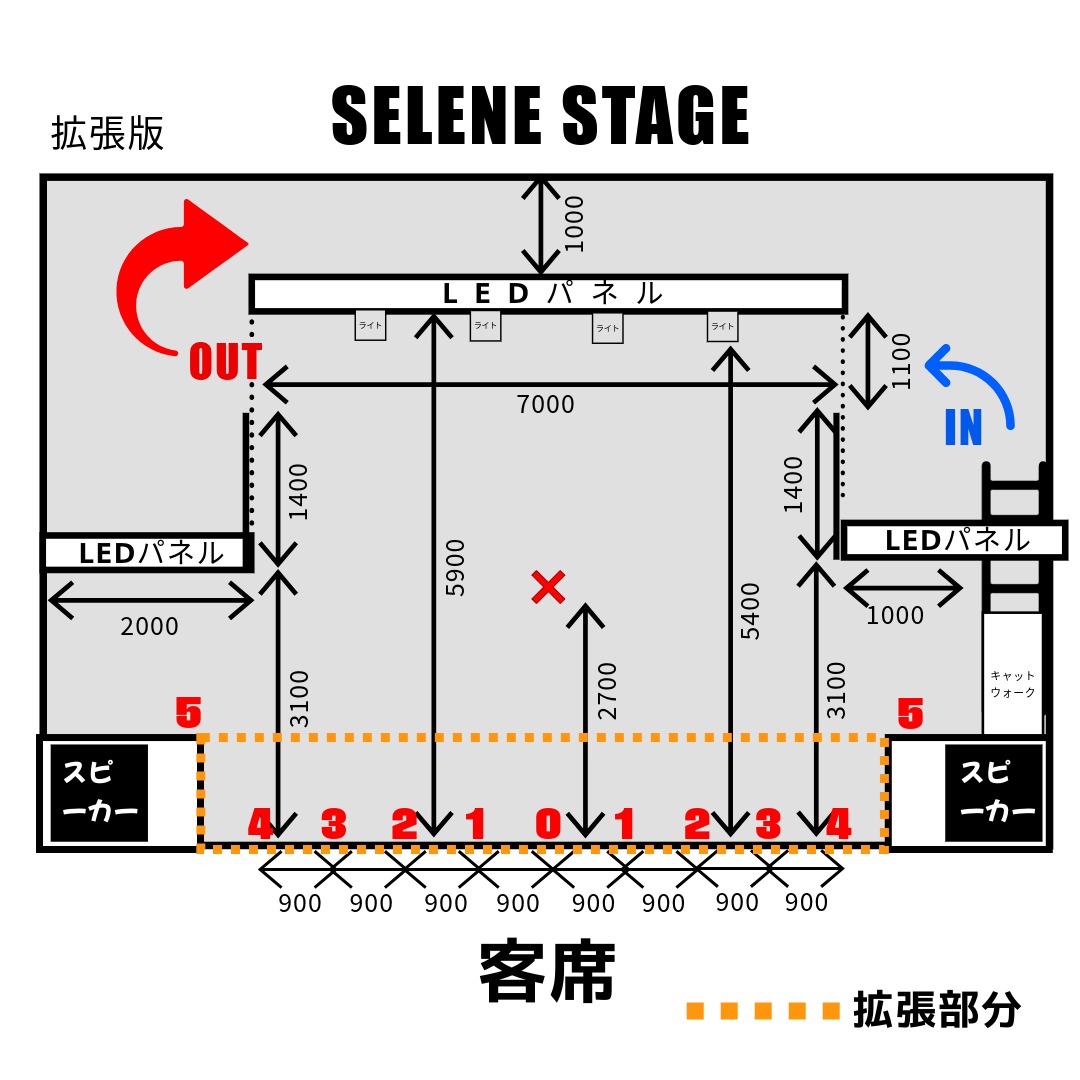 SELENE B2 ステージ拡張